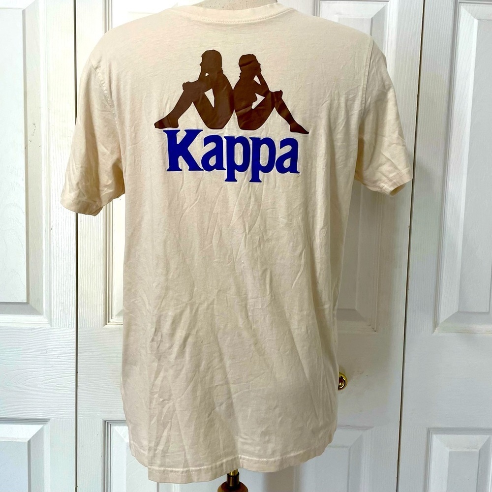 Kappa Beige T-Shirt with Logo Size Large